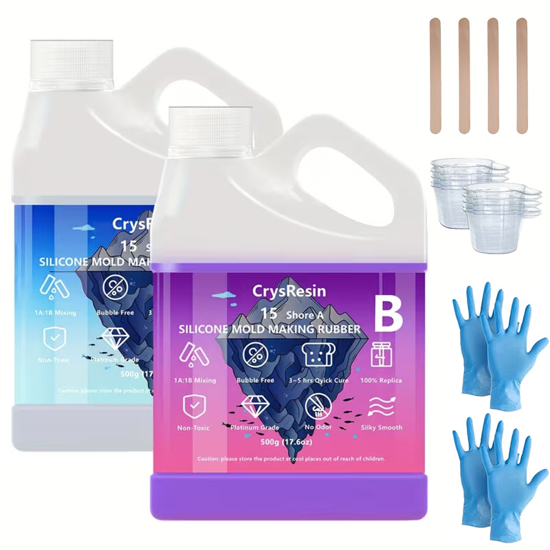 Candle Mold Silicone - 2 Flaconi da 500ml di Silicone