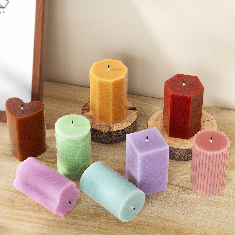 Candle Making For Beginners - Stampo in silicone a colonna geometrica