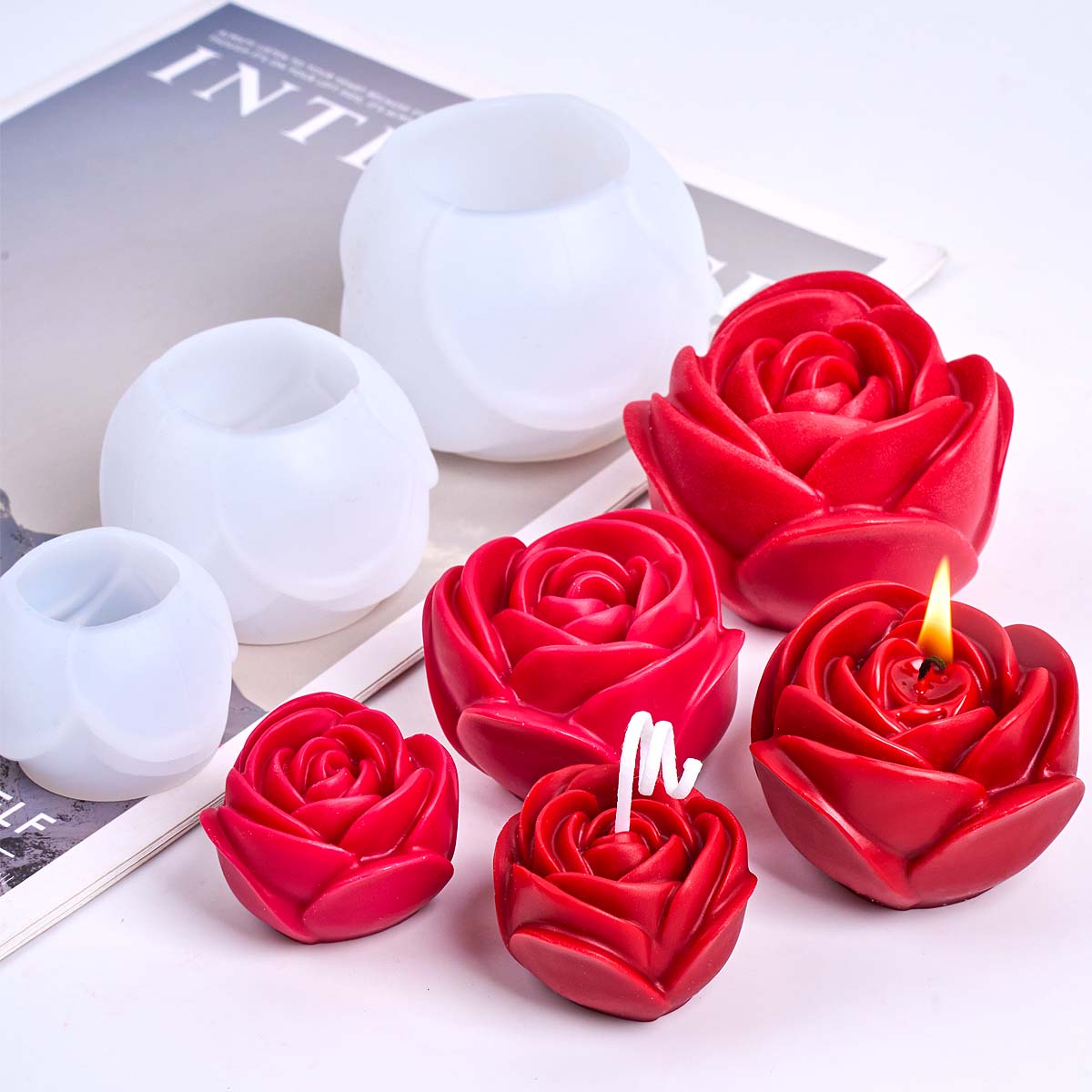 Candle Making For Beginners - Stampo per candele in silicone a