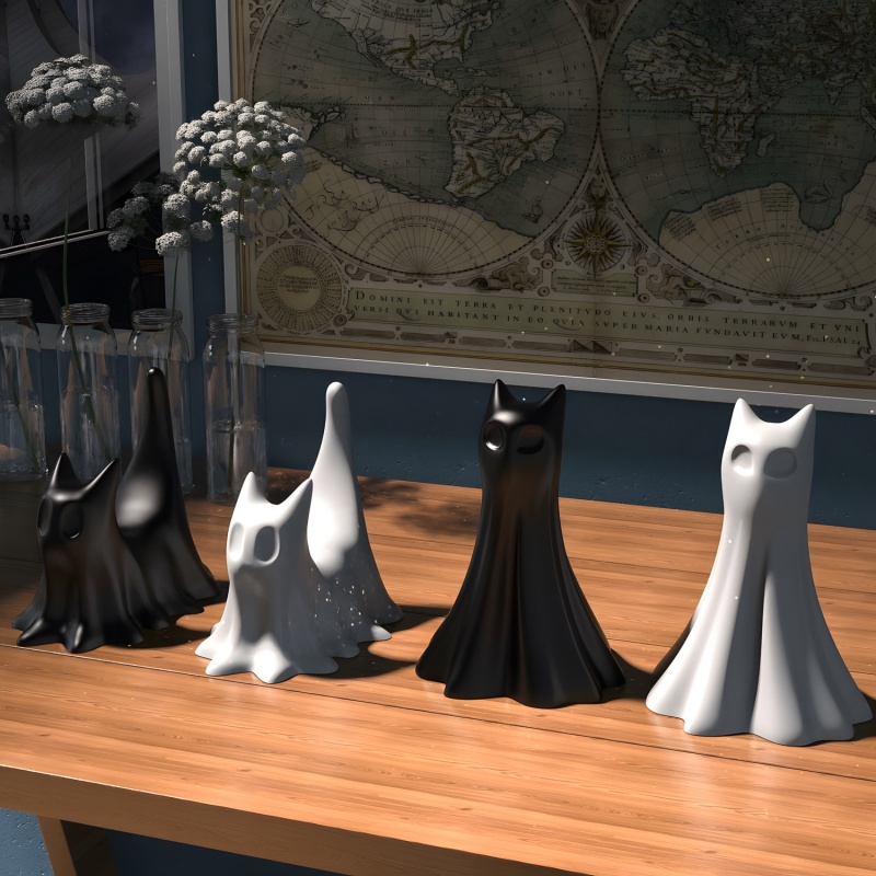 Gatto fantasma Halloween Ornam - Candle Making Things recensione e prezzo