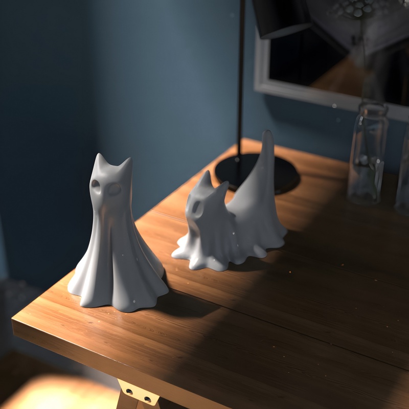 Gatto fantasma Halloween Ornam - Candle Making Things recensione e prezzo