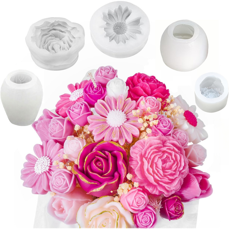 Set di 5 stampi per candele a  - Candle Making For Beginners recensione e prezzo