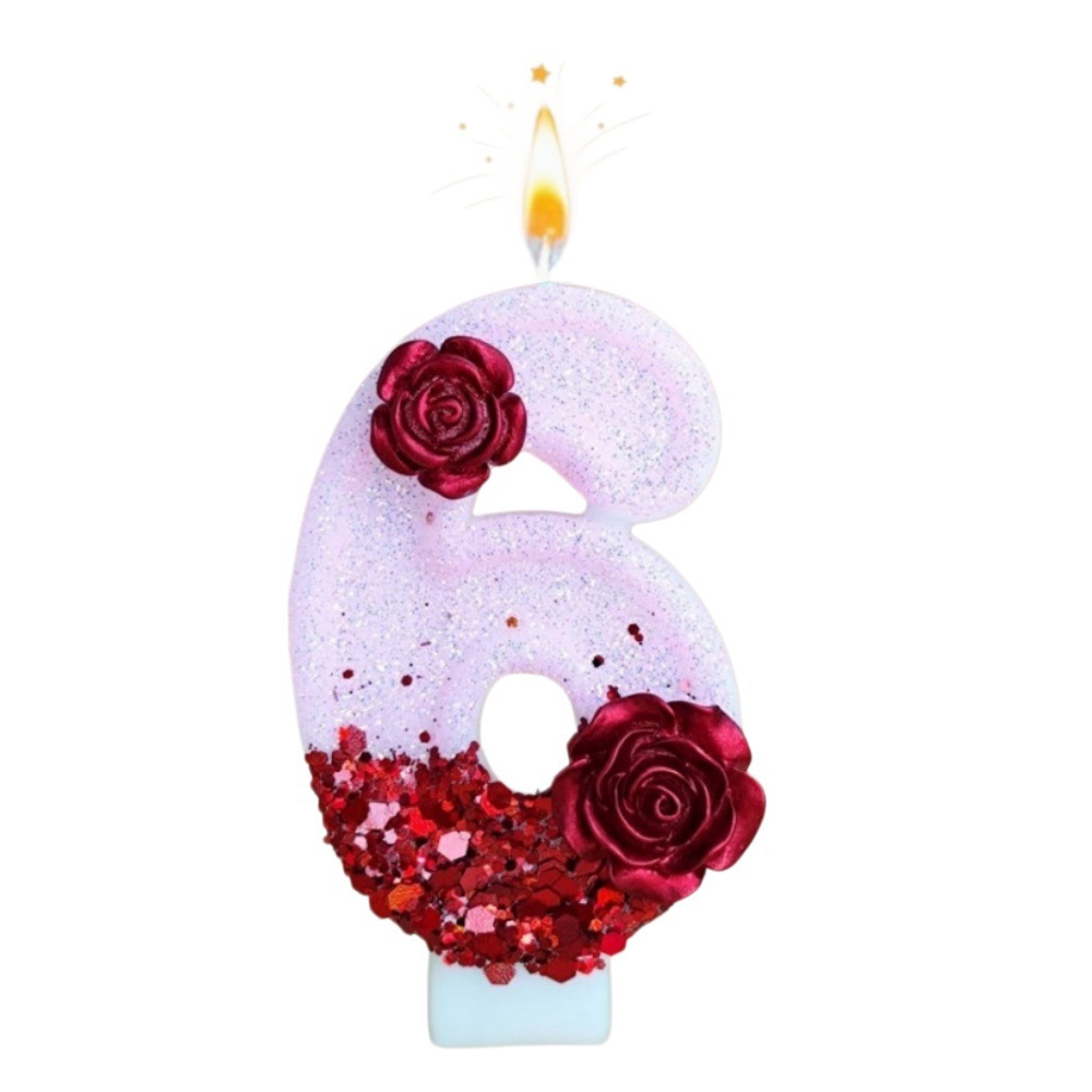 Candela Numerica Rosa Glittera - Candle Making Things recensione e prezzo