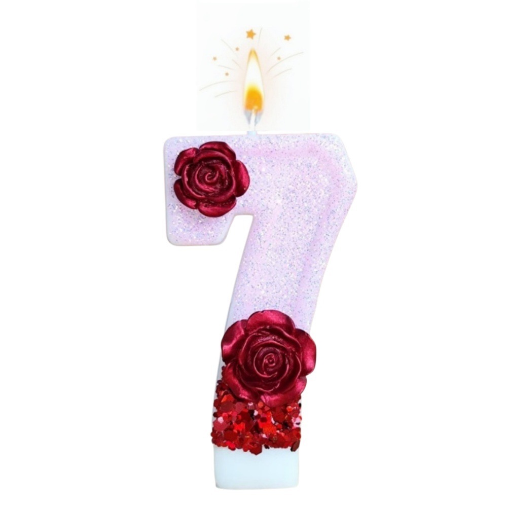 Candela Numerica Rosa Glittera - Candle Making Things recensione e prezzo