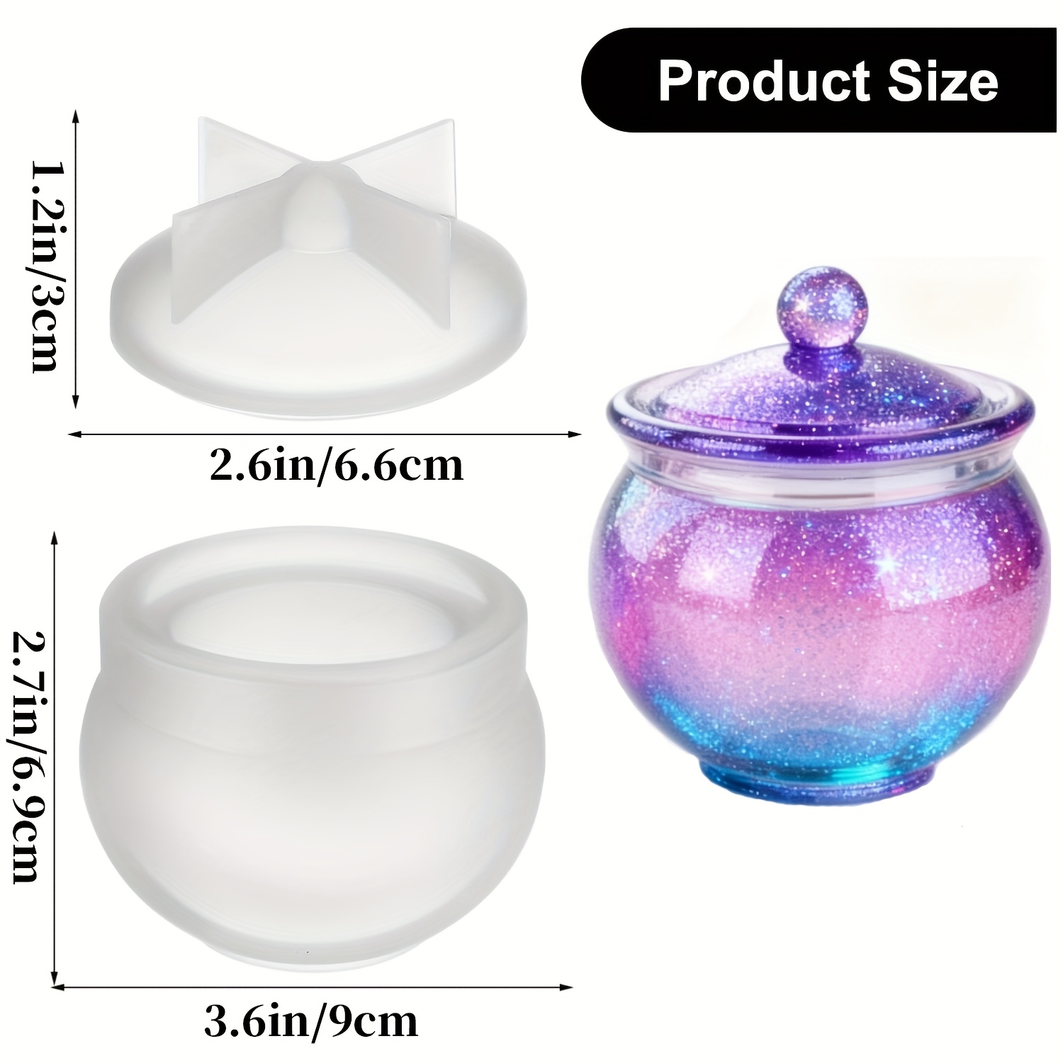 1 set di stampi rotondi in res - Candle Mold Silicone recensione e prezzo